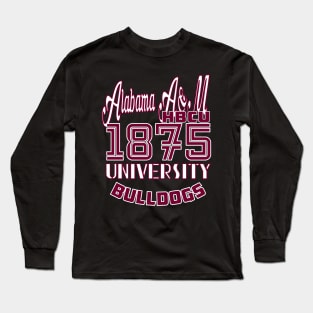 Alabama 1875 A&M University Vintage Style Long Sleeve T-Shirt